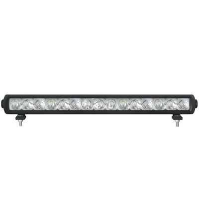 Pouce mince du guide optique 20 de la rangée LED de poutre de tache d'UTV seul 45W IP69K avec des parenthèses