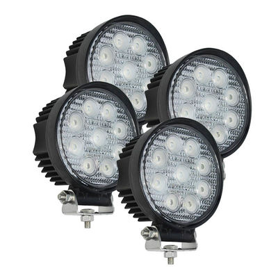 2160lm industrie des lumières d'inondation de travail du rond LED 27W extrayant l'éclairage tous terrains
