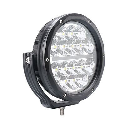 Lumières tous terrains rondes de HANMA 16PCS 18cm LED 9600lm ambre pour SUV ATV UTV