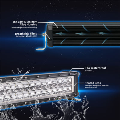 barres d'Emark Osram LED de guide optique de la voiture 204W LED de 76cm chauffant la lentille