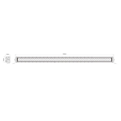 La double rangée a mené le système d'éclairage du guide optique OSRAM LED Chip Truck Light Bar Offroad