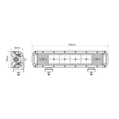 24pcs*3w Off Road conduisant la double rangée a mené le guide optique pour SUV 2700lx R10