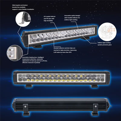 Guide optique de la rangée LED d'Off Road de 50 pouces double pour les camions 341W 5700K IP69K