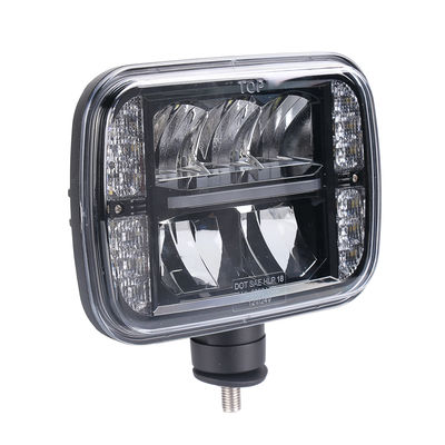 6000K noir de SAE 5 x 7 de LED de chasse-neige poutre haute-basse des phares 30W