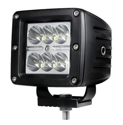 Tache d'IP67 R10 conducteur-poutre l'inondation de cosse de lumières des cubes en pouce LED de 90 degrés 18W 3
