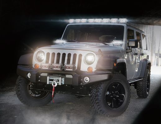 UTV 9 pouces autour des lumières menées tous terrains HANMA 51W d'entraînement de puissance élevée