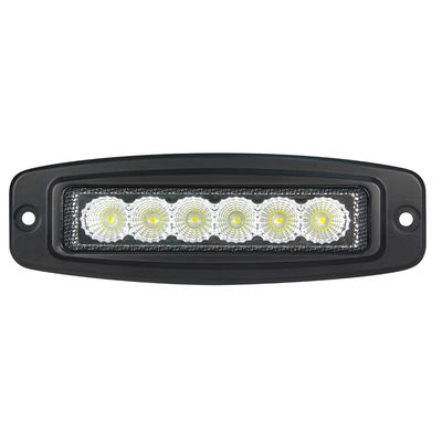 6 poutre affleurante d'inondation de bâti LED de barre ultra mince de pouce 6pcs*3w Bridgelux pour la moto