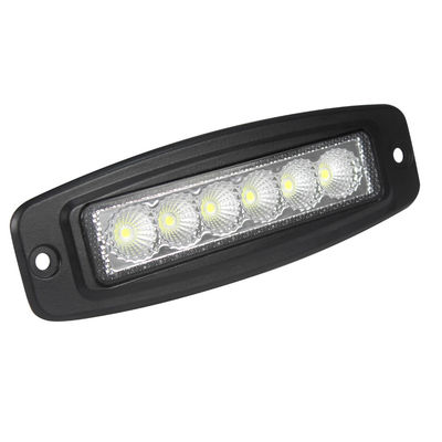 6 poutre affleurante d'inondation de bâti LED de barre ultra mince de pouce 6pcs*3w Bridgelux pour la moto