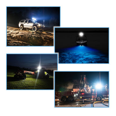6 poutre affleurante d'inondation de bâti LED de barre ultra mince de pouce 6pcs*3w Bridgelux pour la moto